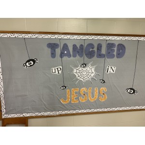 Tangled up in Jesus Halloween Bulletin Board Download
