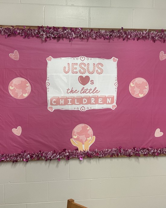 Jesus Loves the Little Children Bulletin Board
