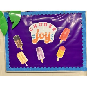Choose Joy Summer Bulletin Board
