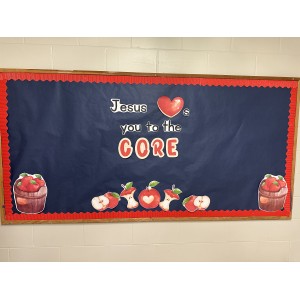 Loved to the Core (School or Church Based) Bulletin Board
